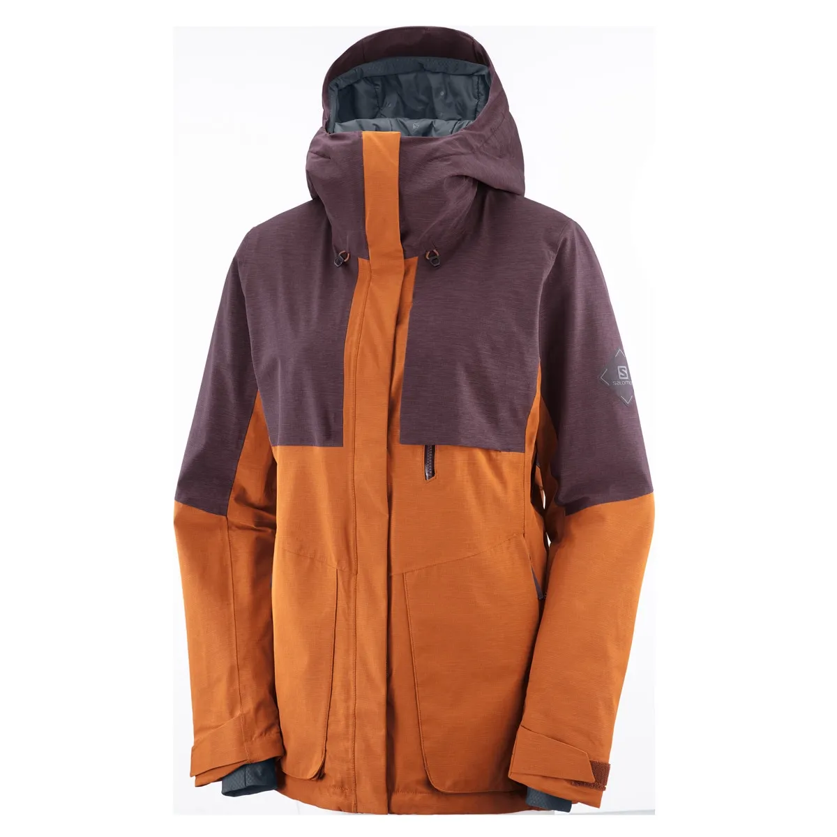 

Куртка для лыж / Женский сноуборд Proof Lt Salomon, оранжевыйовый/фиолетовый