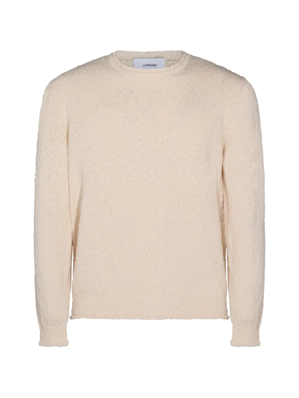

Фактурный свитер с круглым вырезом Lardini, бежевый