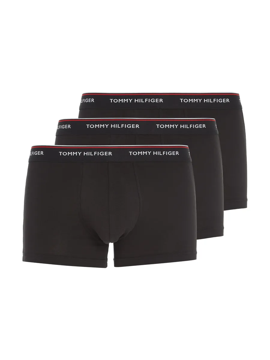 

Tommy Hilfiger Underwear Trunk "3P LR TRUNK" (3 шт. в упаковке, 3 шт. в упаковке), с эластичным поясом с логотипом, черный