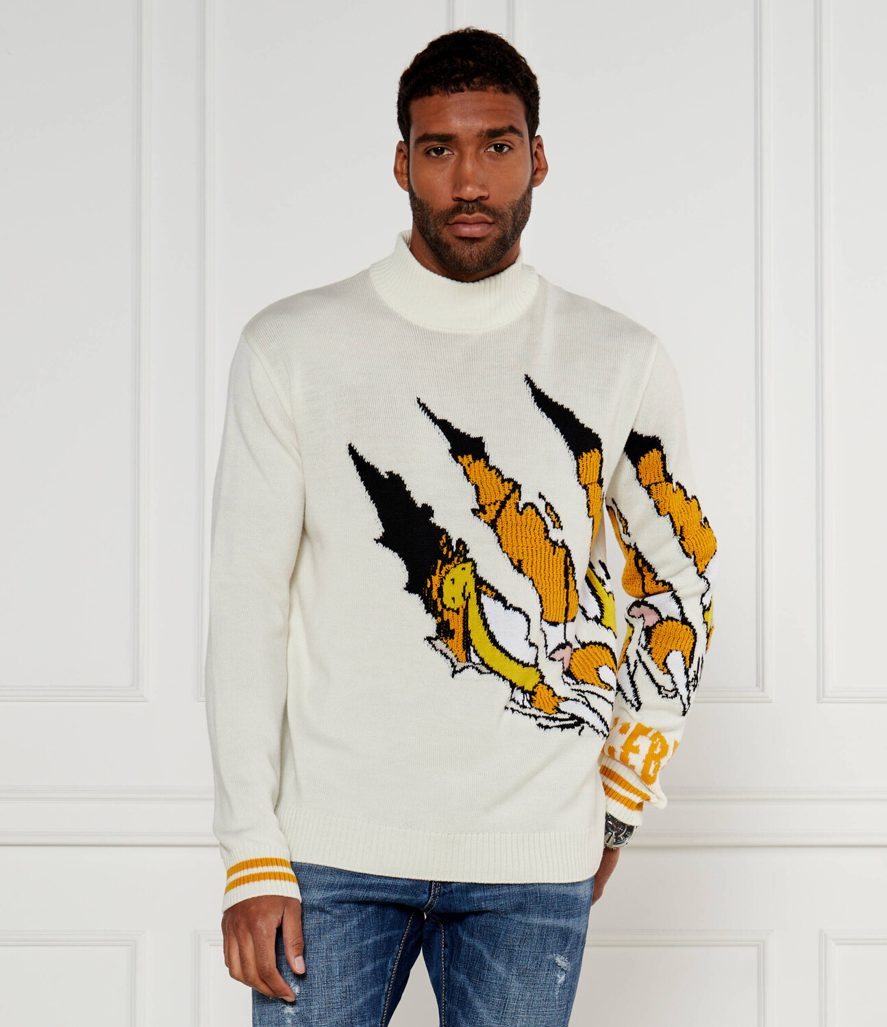 

Свитер из шерсти Iceberg Regular Fit, экрю
