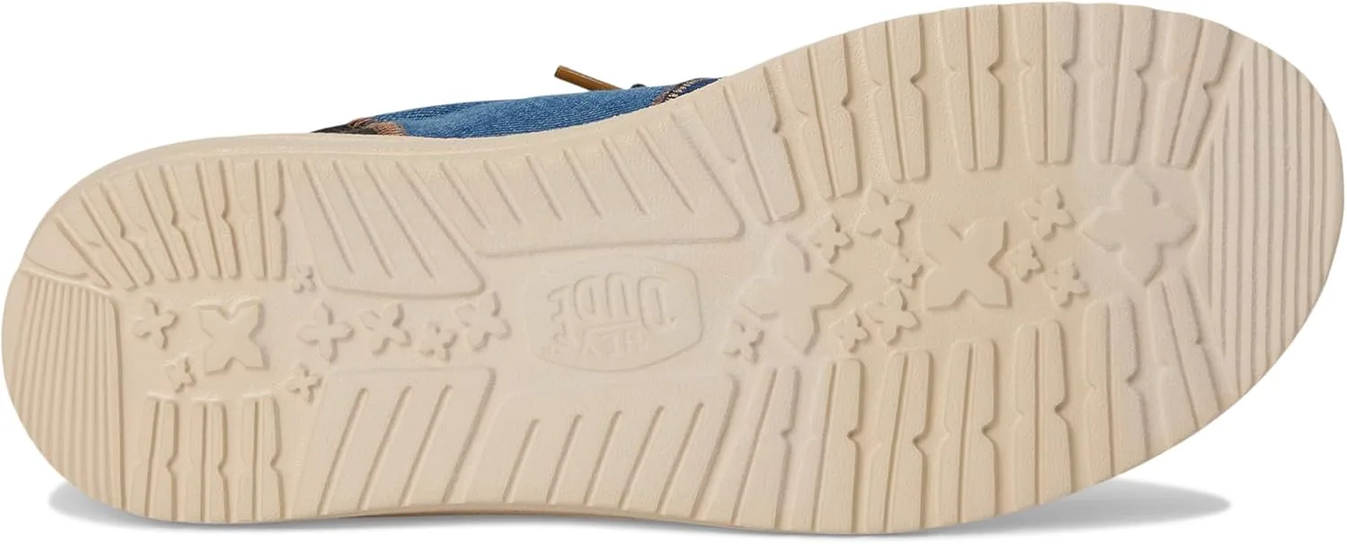 Кроссовки HEYDUDE Mens Wally Tri Mix Craft, темно-синий/мультиколор — фото 3