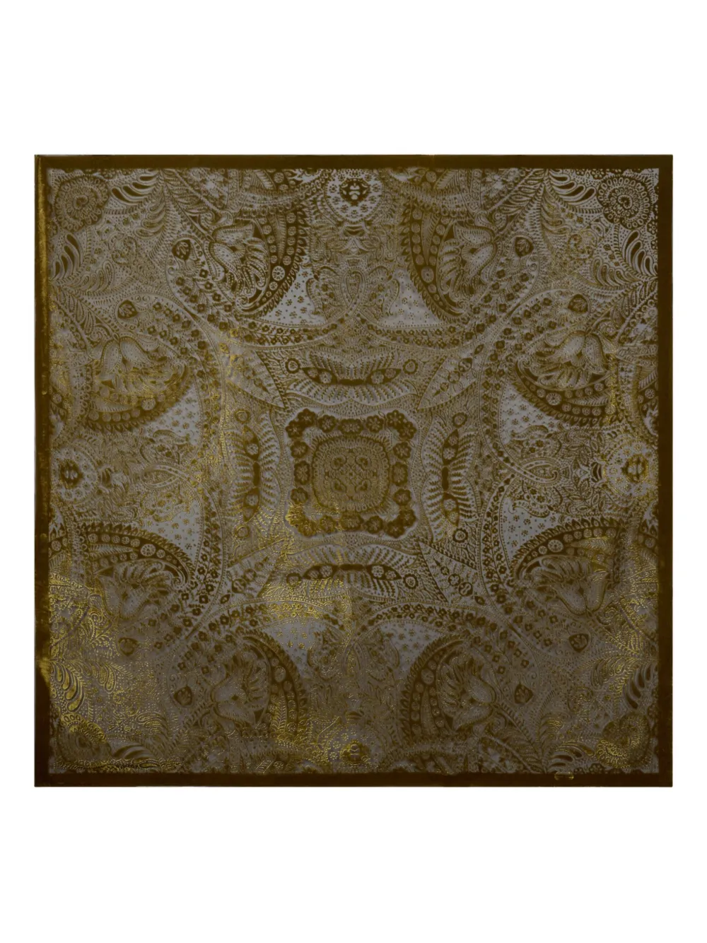 

Шаль с эффектом бархата и узором "пейсли" Etro, зеленый