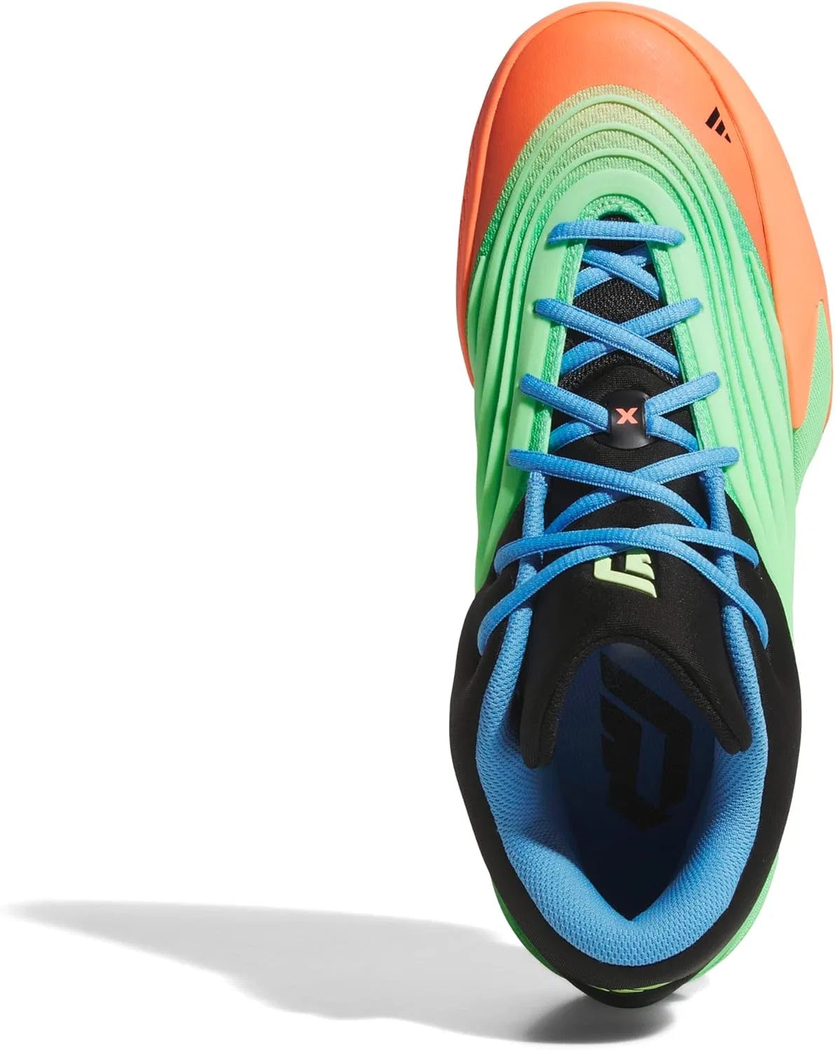 Женские кроссовки Adidas унисекс X, Lime Burst Signal Coral Blue Burst — фото 2