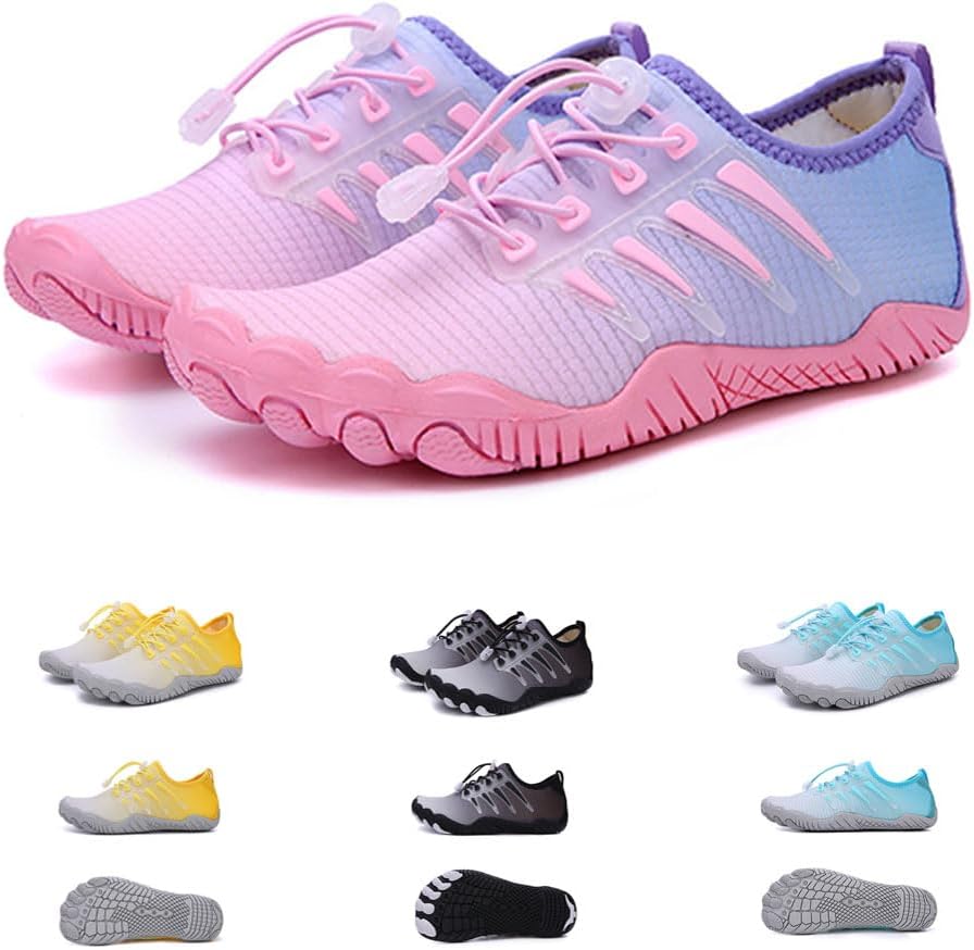 

Кроссовки для женщин и мужчин, походная обувь водонепроницаемая, для трейлраннинга, здоровая и нескользкая с поддержкой свода стопы, дышащие кроссовки Fuccica, розовый