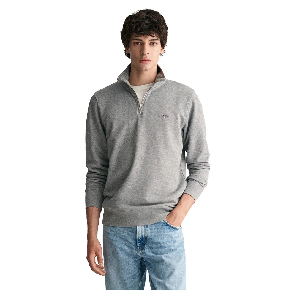 

Толстовка Gant 2008005 Reg Shield half zip, серый
