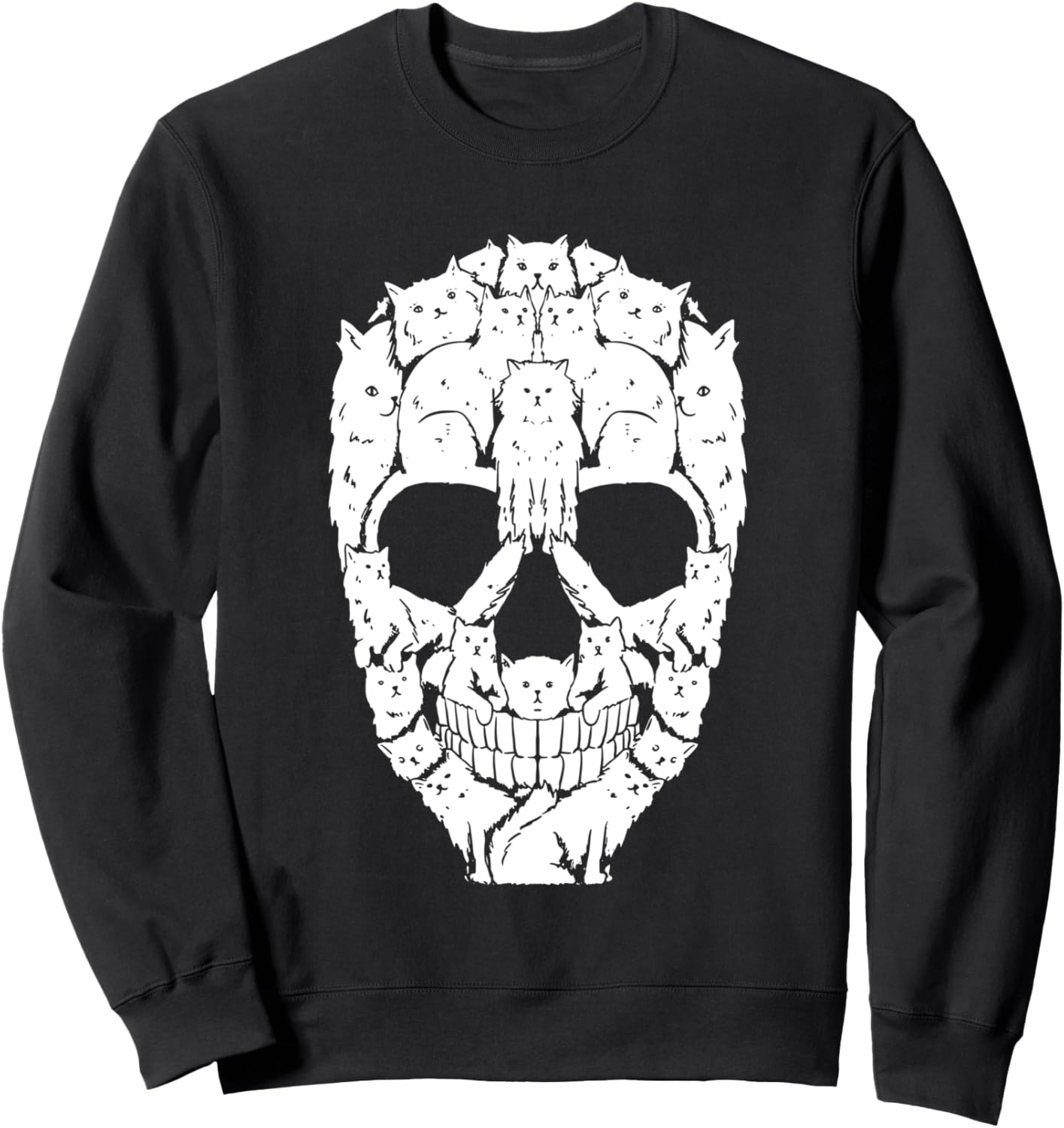 

Кошка-череп, скелет, котята, Хэллоуин, панк, эмо, подарок, готическая толстовка с котом Funny Animal Gifts For Men Animal Gifts For Women, черный