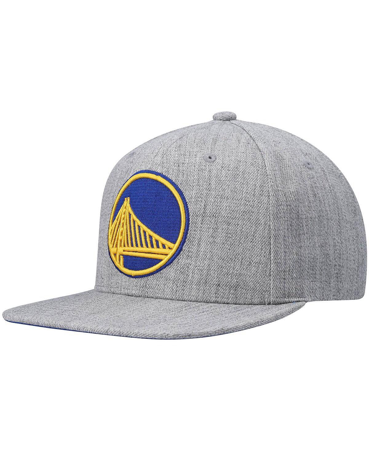 

Мужская серая кепка Golden State Warriors 2.0 Snapback с меланжевым рисунком Mitchell & Ness