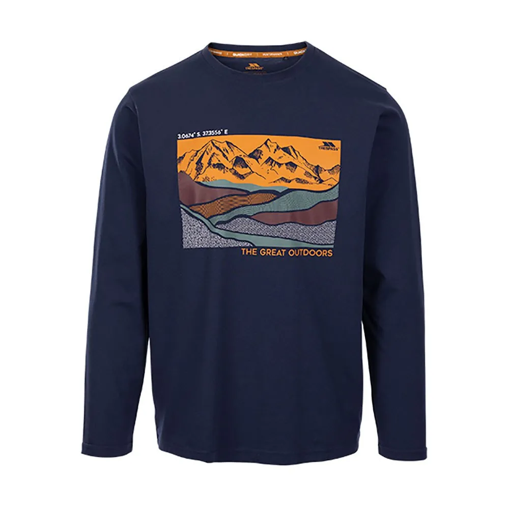 

Футболка Trespass Flinder Long sleeve, синий