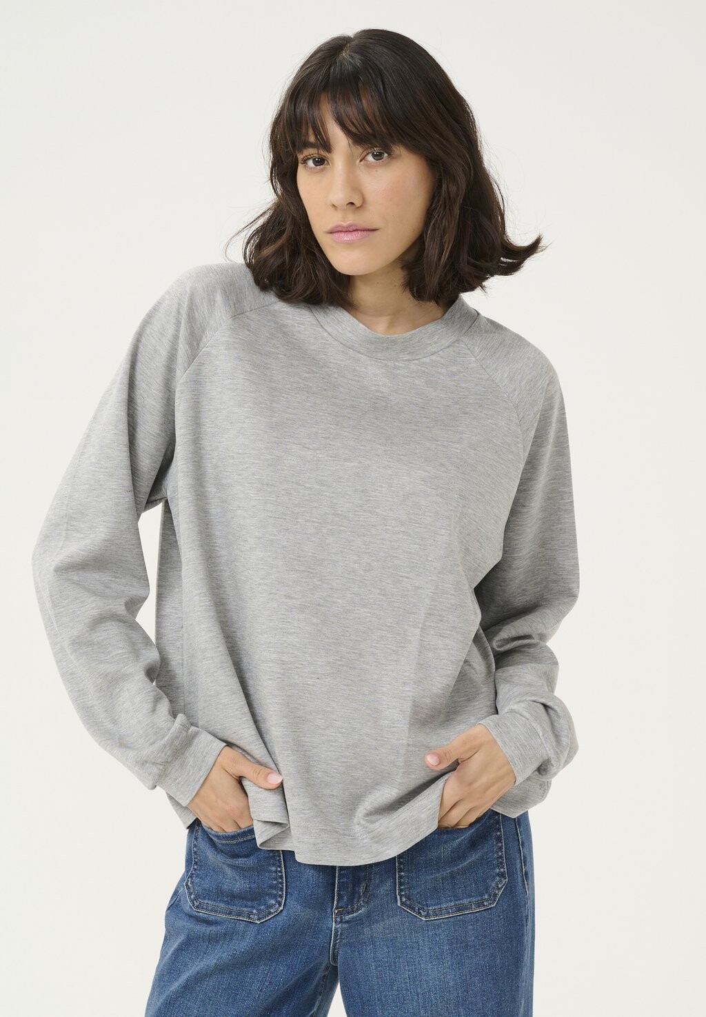 

Толстовка KAADONA WITH ROUND NECK Kaffe, серый