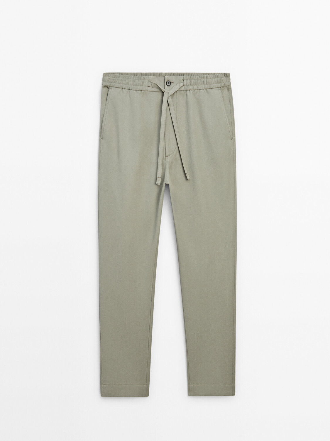 

Брюки из смесового хлопка Massimo Dutti, зеленый