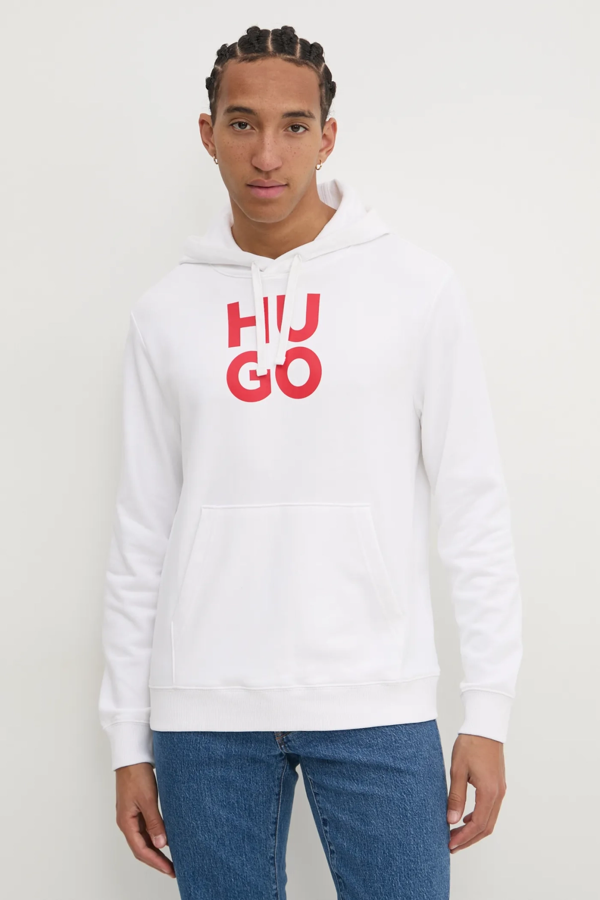 

Хлопковая толстовка HUGO, белый