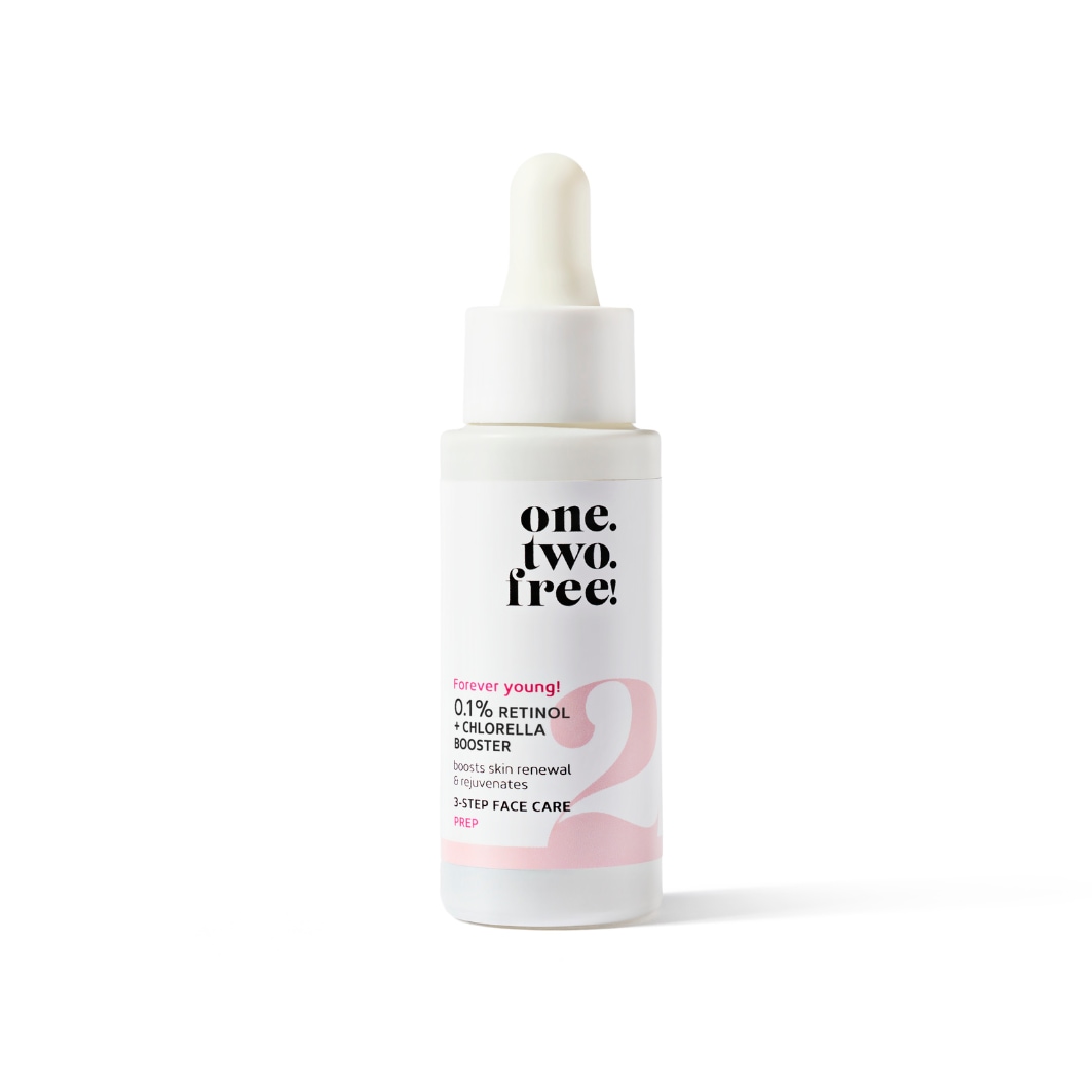 

Сыворотка для лица 0.1% retinol + chlorella booster Onetwofree, объем 20 мл