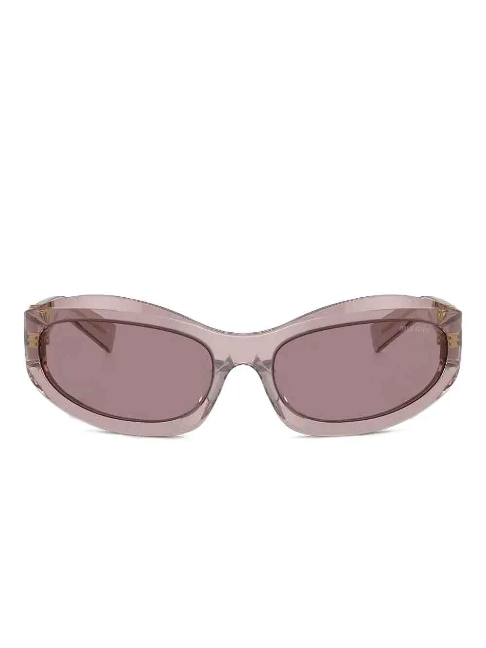 

Солнцезащитные очки в скульптурной оправе Miu Miu Eyewear, фиолетовый