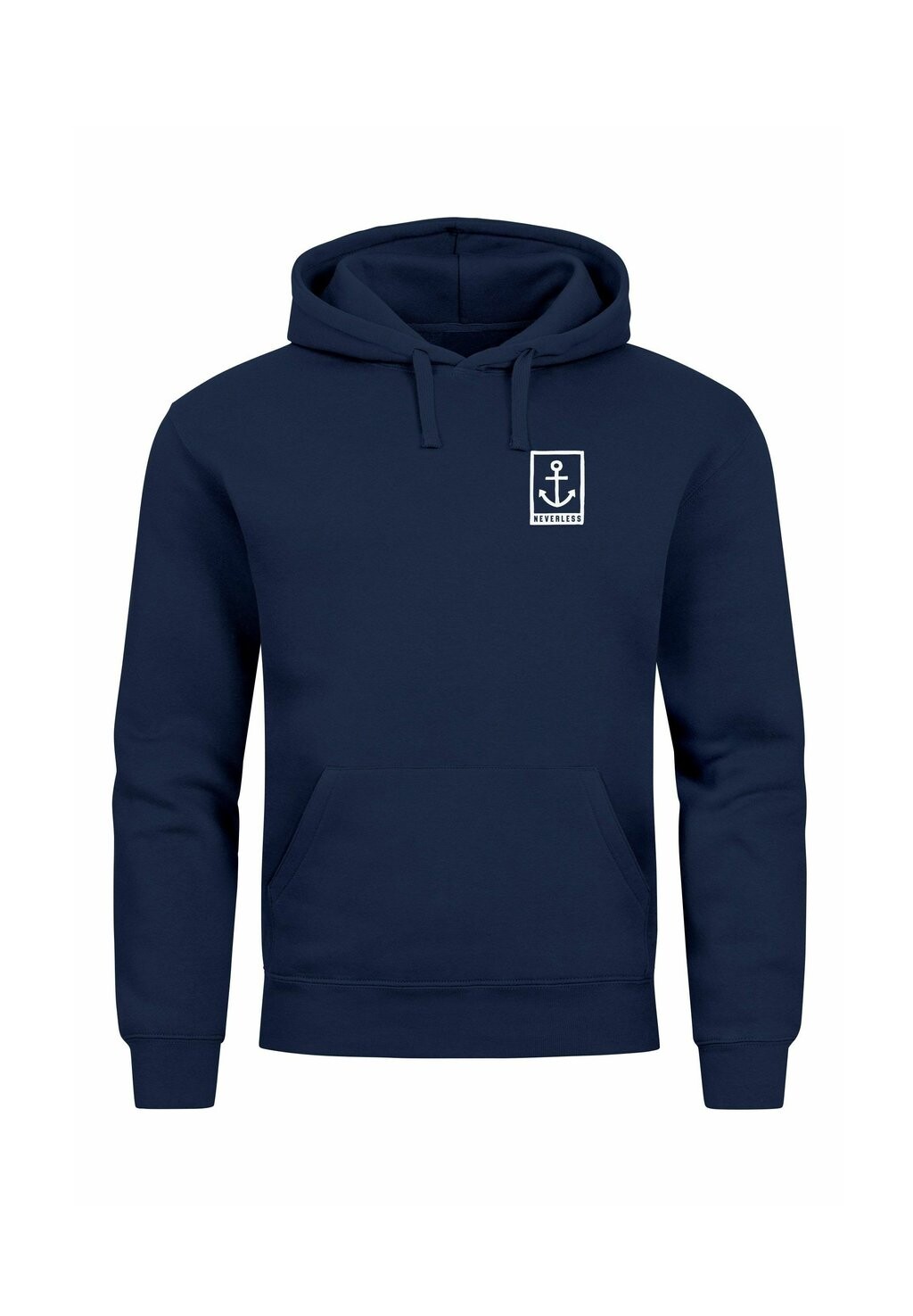 

Толстовка с капюшоном ANKER LOGO MARITIM PRINT AUFDRUCK MOTIV FASHION STREETSTYLE Neverless, синий