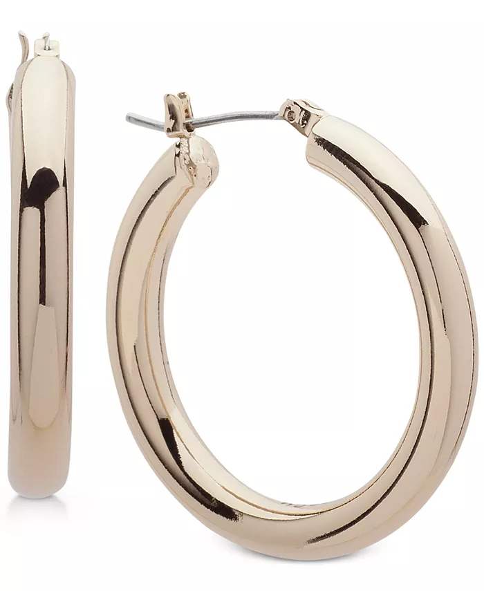 

Серьги-кольца толщиной 1 1/5 дюйма DKNY, золотой