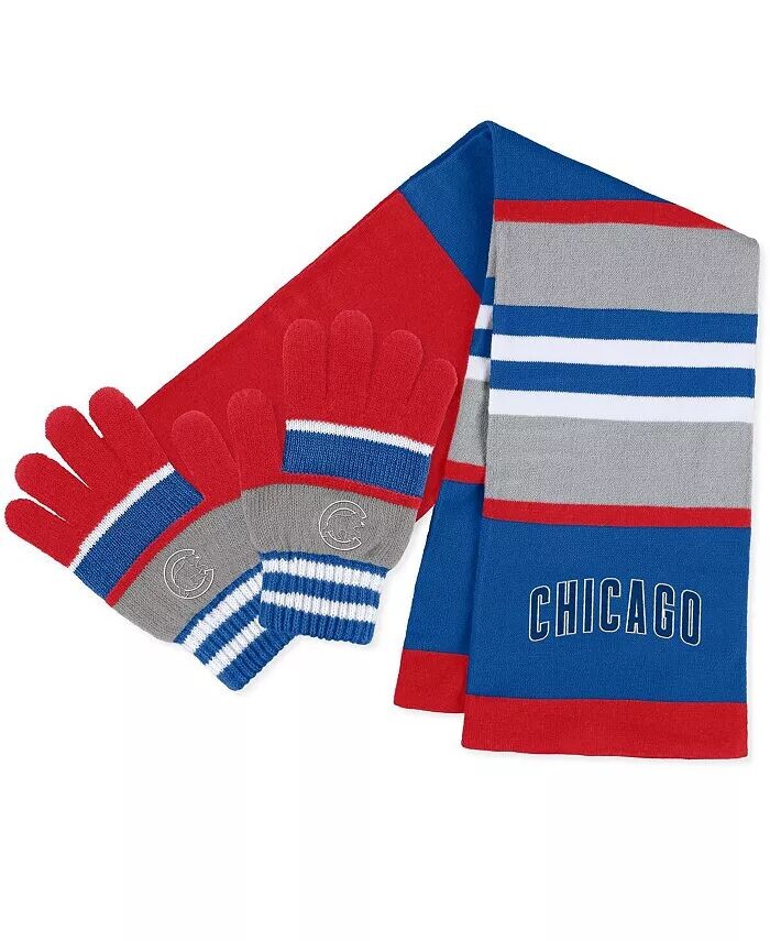 

Женский комплект перчаток и шарфа Chicago Cubs Stripe WEAR by Erin Andrews