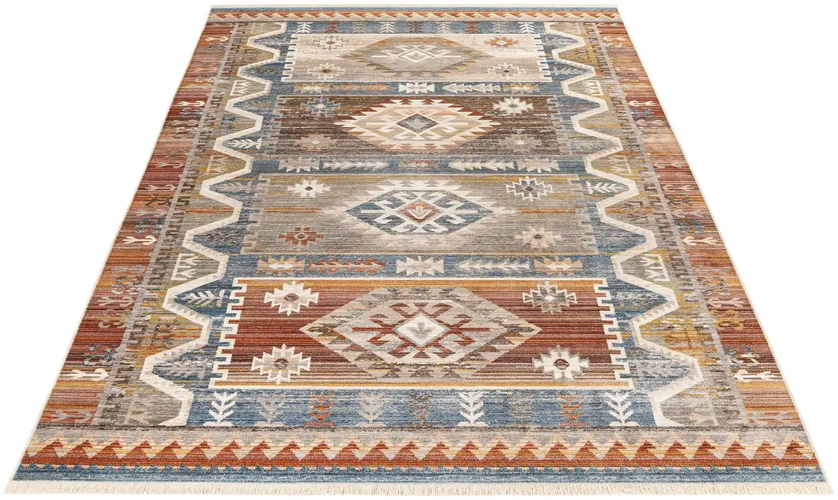 

Ковер Obsession "My Laos 463", прямоугольный, короткий ворс, этнический дизайн, с бахромой 160х230 см, цвет multi