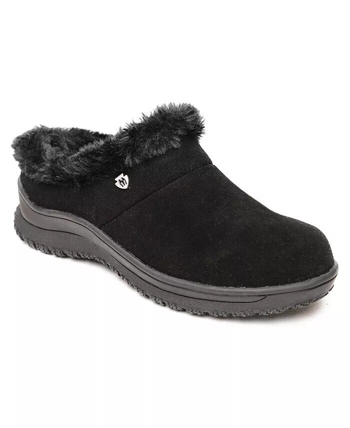 Замшевые слипоны Emerson Minnetonka, черный