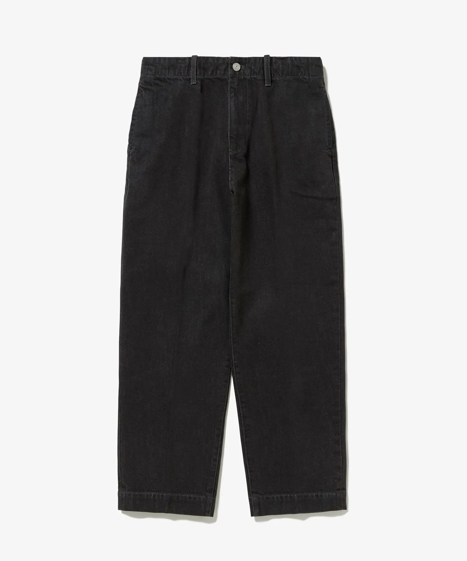 Рабочие брюки из денима со складками LACOSTE, Black