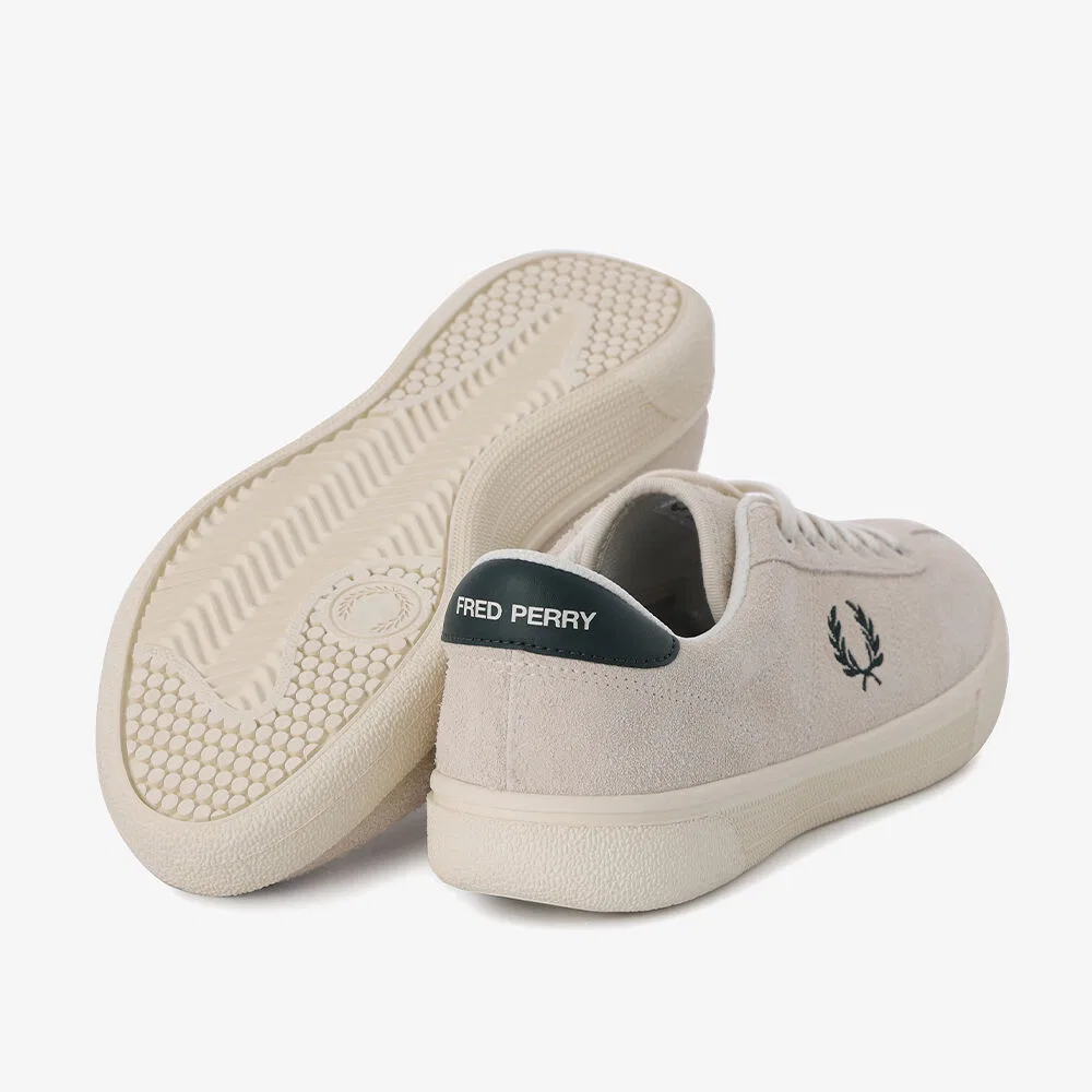 Мужские замшевые теннисные кеды Fred Perry Tennis Shoe цвета экрю — фото 4
