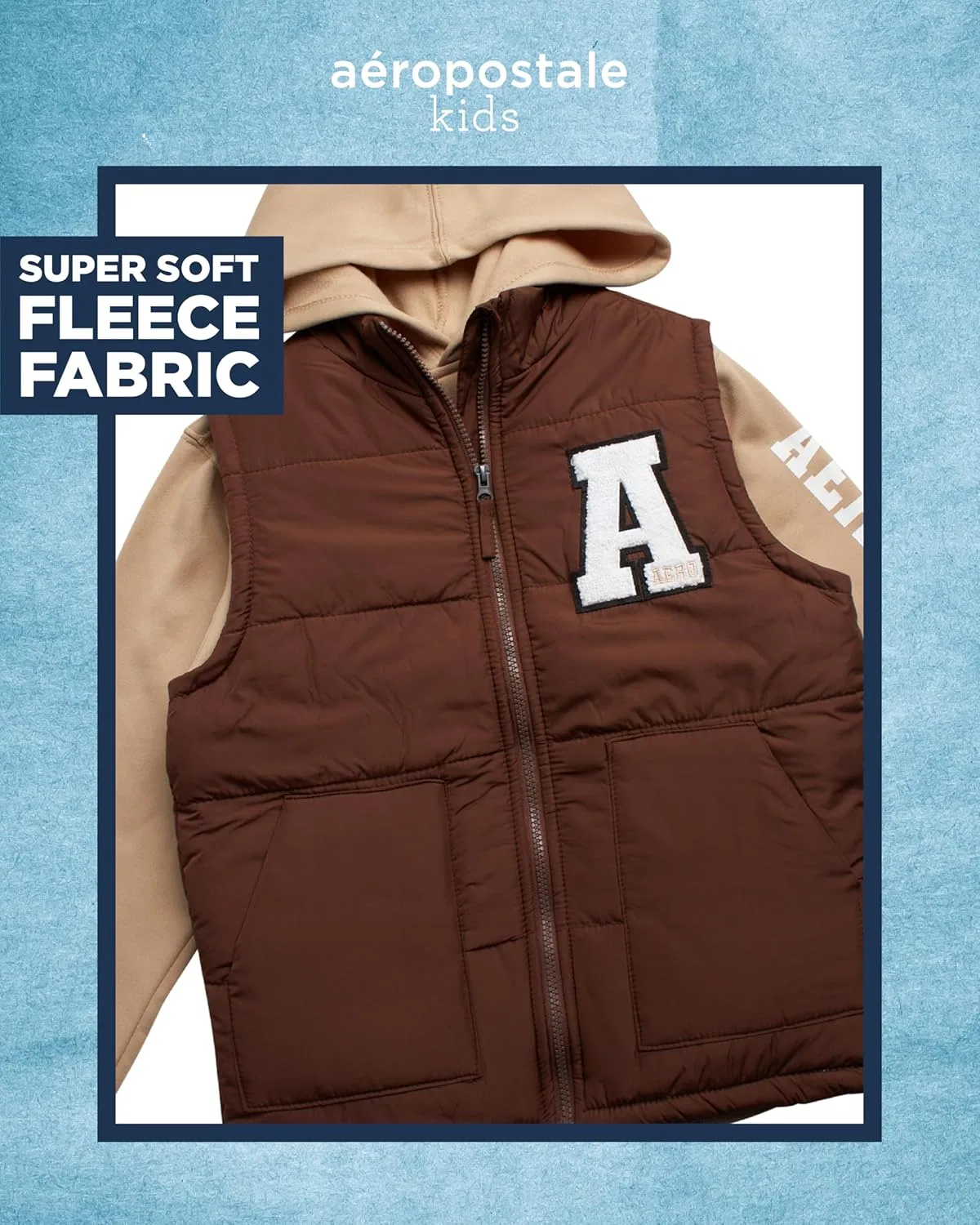 Детский спортивный костюм из 3 предметов AEROPOSTALE, Carafe Irish Cream — фото 3
