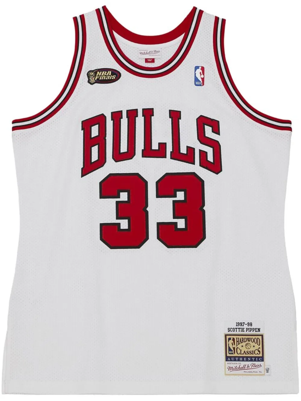 

Топ NBA Chicago Bulls 1997 Scottie Pippen Mitchell & Ness, белый