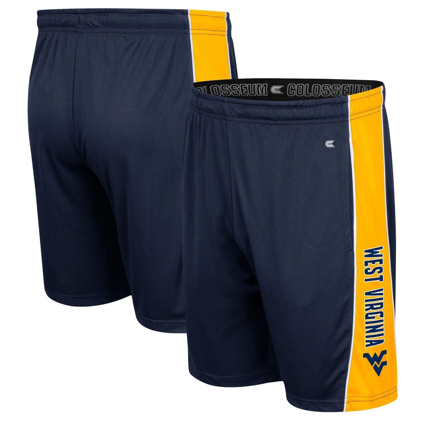 

Мужские шорты Colosseum темно-синего цвета West Virginia Mountaineers со вставками