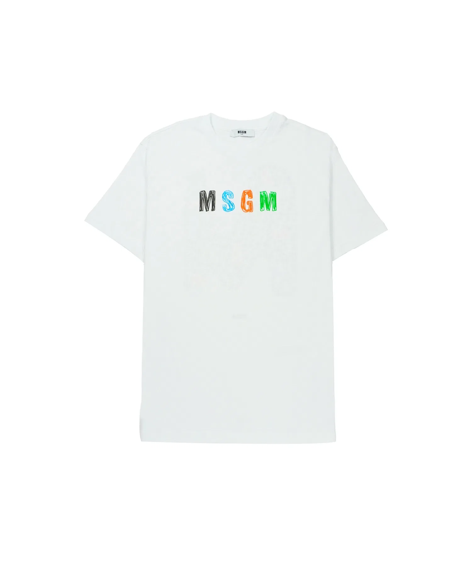 Детская футболка с логотипом MSGM KIDS белая