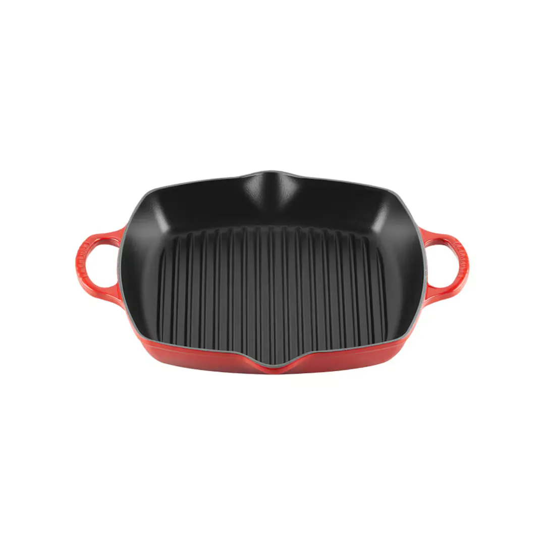 

Чугунная сковорода-гриль Le Creuset High Square, вишня