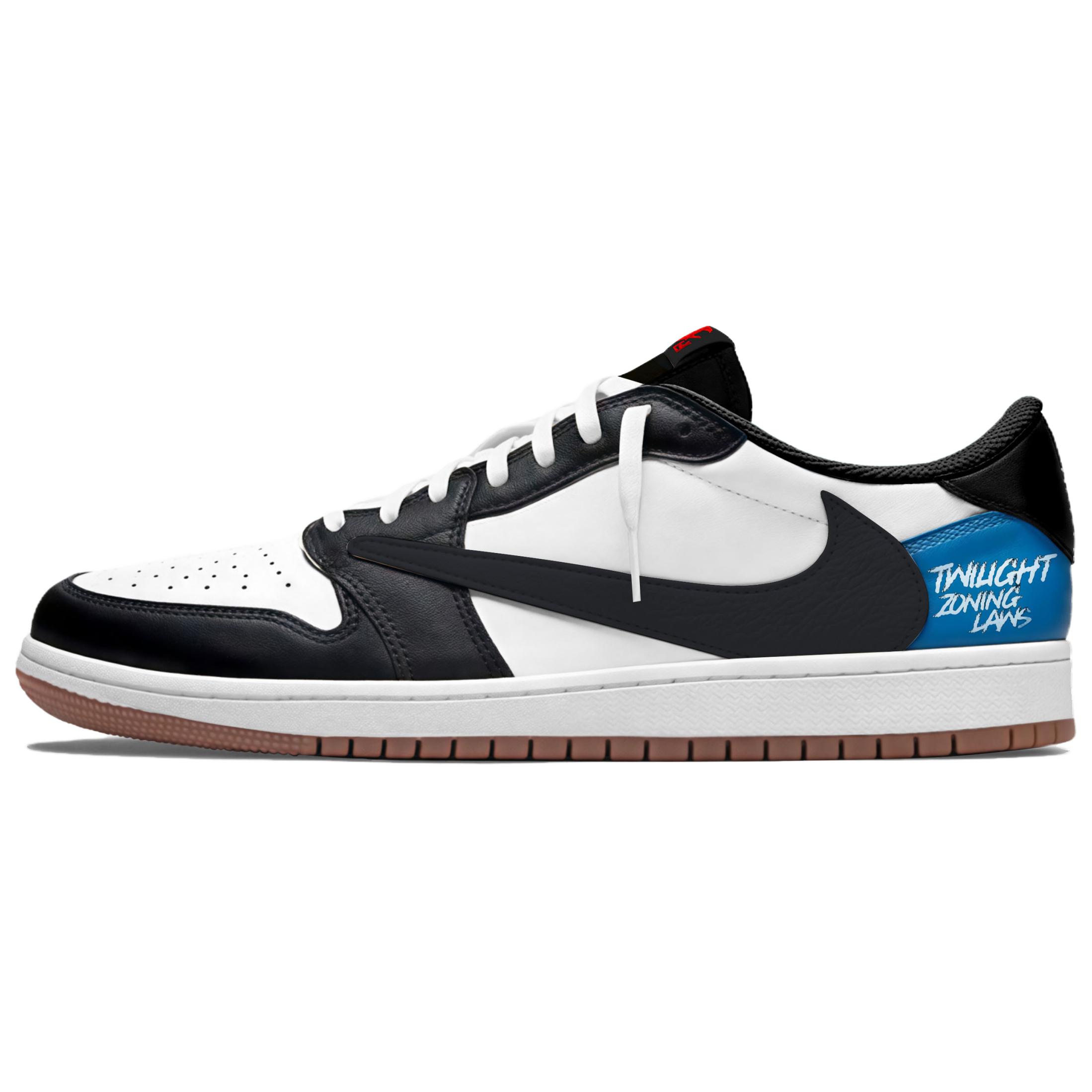 

Jordan Кроссовки Travis Scott X Air 1 Vintage для баскетбола, унисекс, низкие, черный