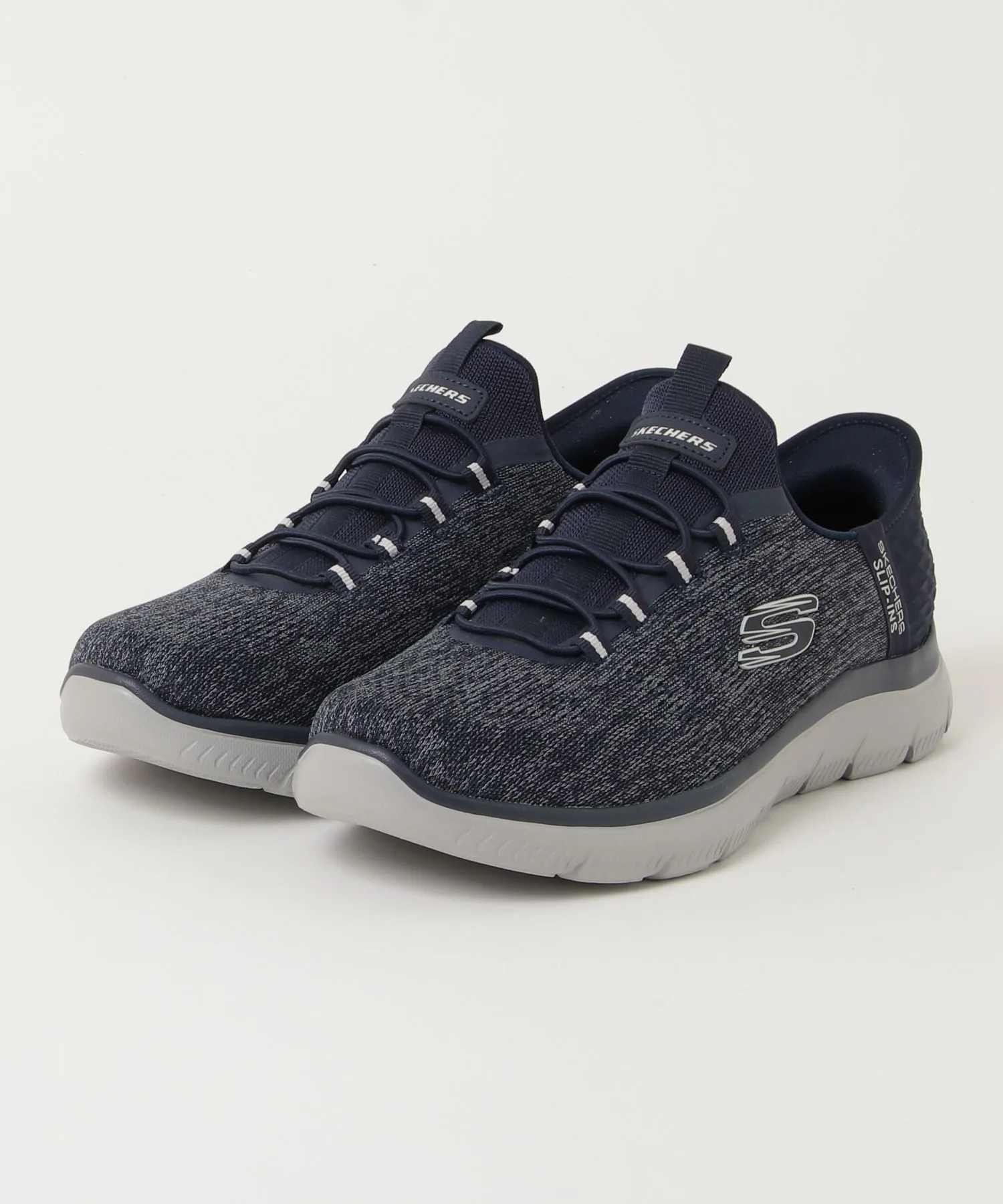 Мужские кроссовки для спорта SKECHERS SUMMITS - KEY PACE тёмно-синие