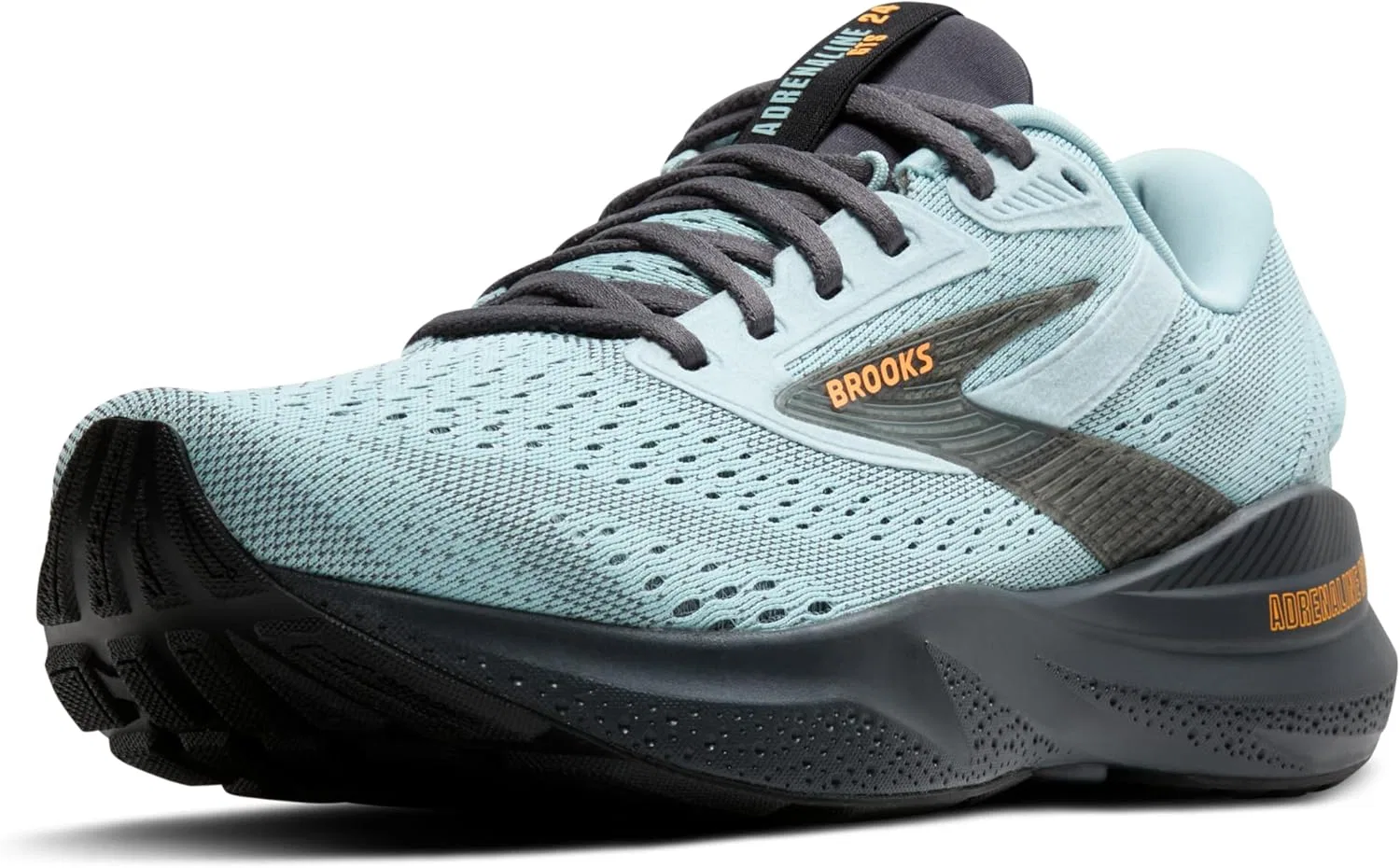 Мужские беговые кроссовки Brooks Adrenaline GTS 24 с поддерживающей подошвой, Winter Sky Ebony Orange