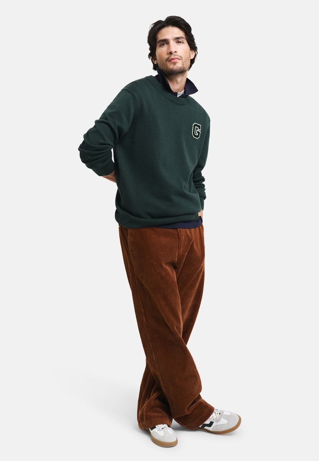 

Толстовка BADGE CREW NECK GANT, темно-зеленый