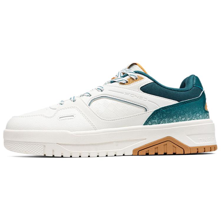 

Износостойкие и легкие низкие кроссовки для скейтбординга мужские 361°, белый зеленый