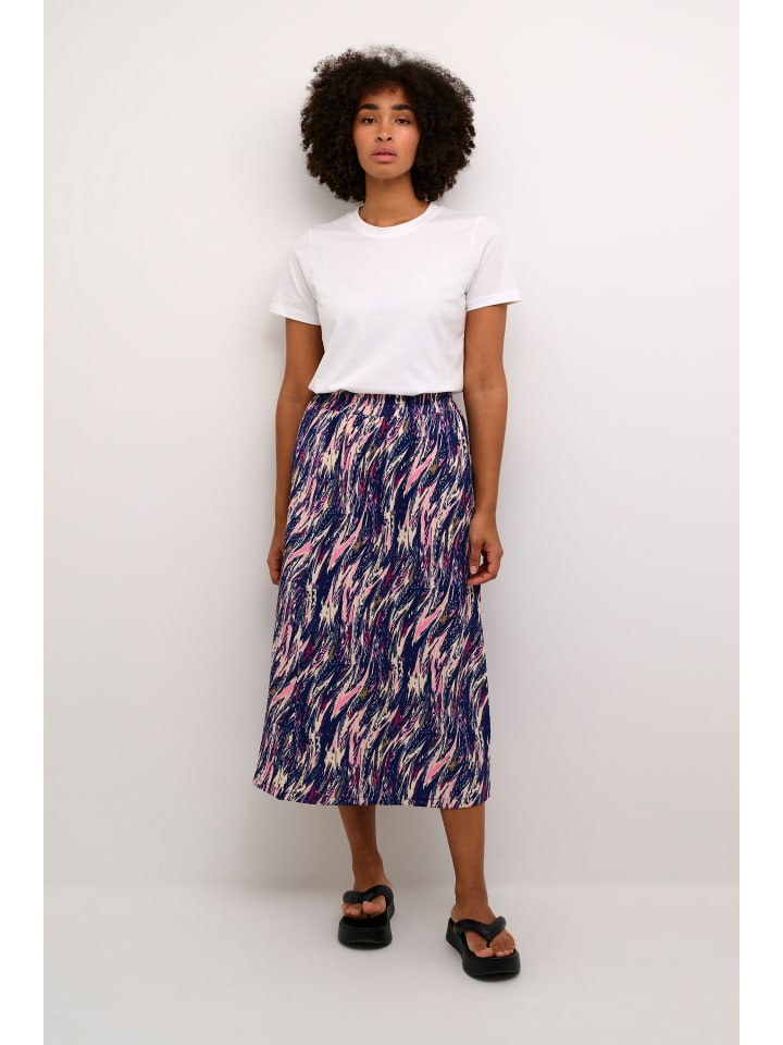 

Юбка длиной до колена Kaffe, цвет abstract multi color print