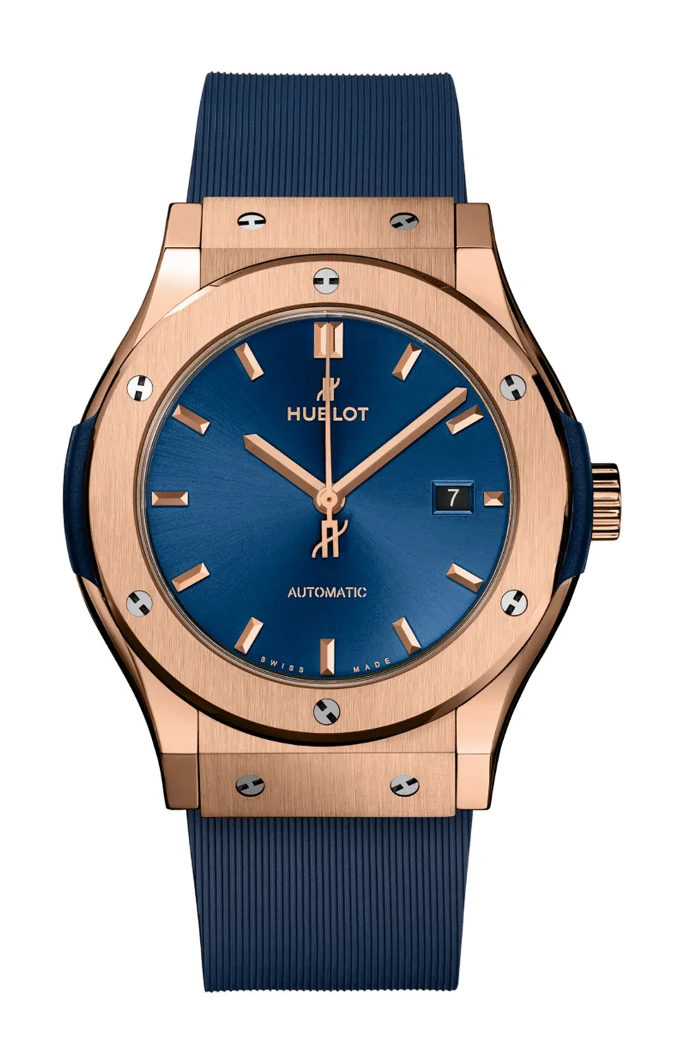 Классик Фьюжн Кинг Голд Блю 42 мм - 542.OX.7180.RX HUBLOT, золотой