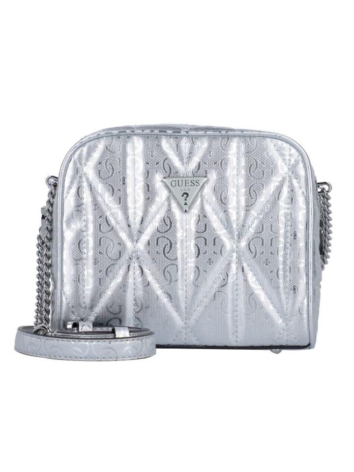 

Сумка через плечо Aldina 19 см, серебристого цвета Guess