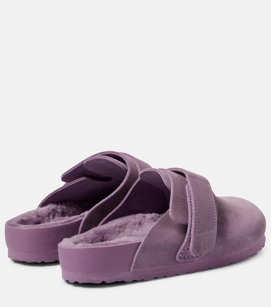 Замшевые тапочки x tekla nagoya Birkenstock 1774, фиолетовый — фото 3