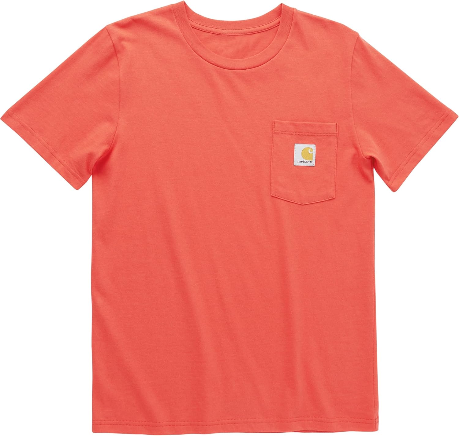 

Детская футболка Carhartt с коротким рукавом и карманом, Bittersweet Red, Красный, Детская футболка Carhartt с коротким рукавом и карманом, Bittersweet Red