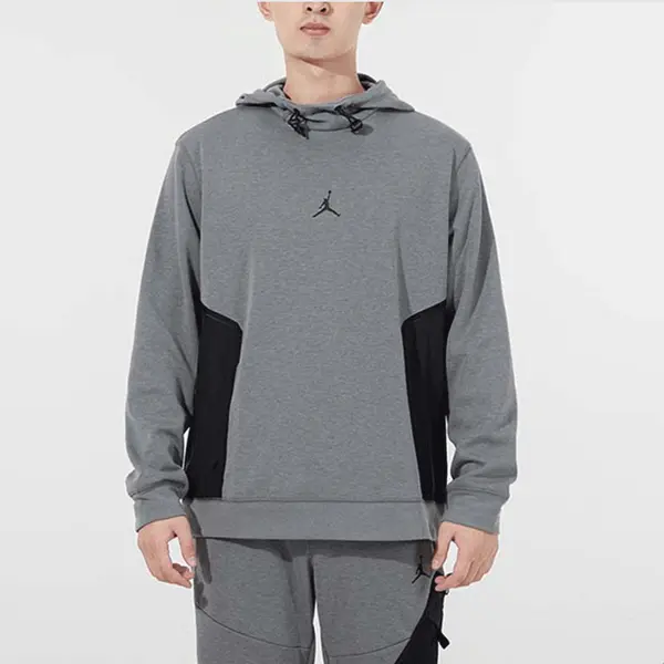Толстовка Men's Jordan Casual Sports Logo Pullover Long Sleeves Gray, серый — фото 4