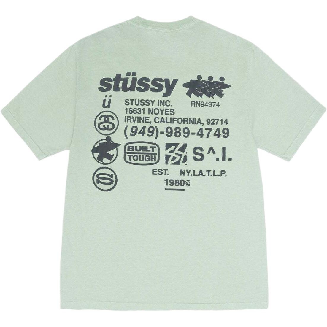 Футболка с ДНК-пигментным окрашиванием Stussy, белый — фото 3