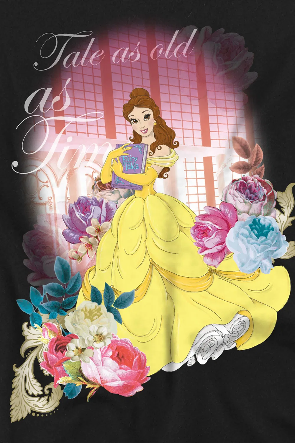 Детский свитшот с Belle из Beauty and the Beast, Disney, черный — фото 2