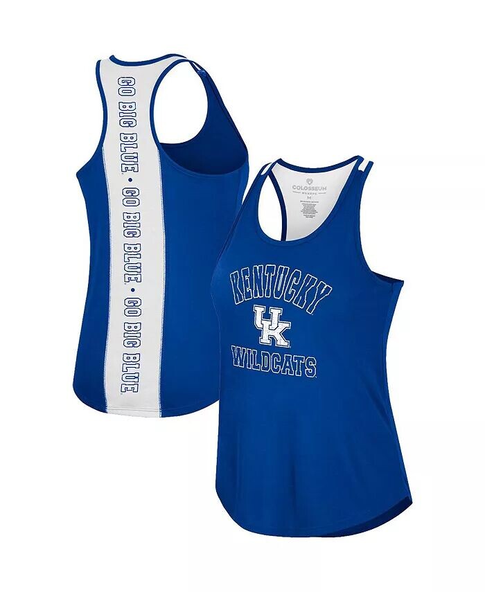 

Женская майка Royal Kentucky Wildcats 10 Days Racerback с круглым вырезом Colosseum, синий