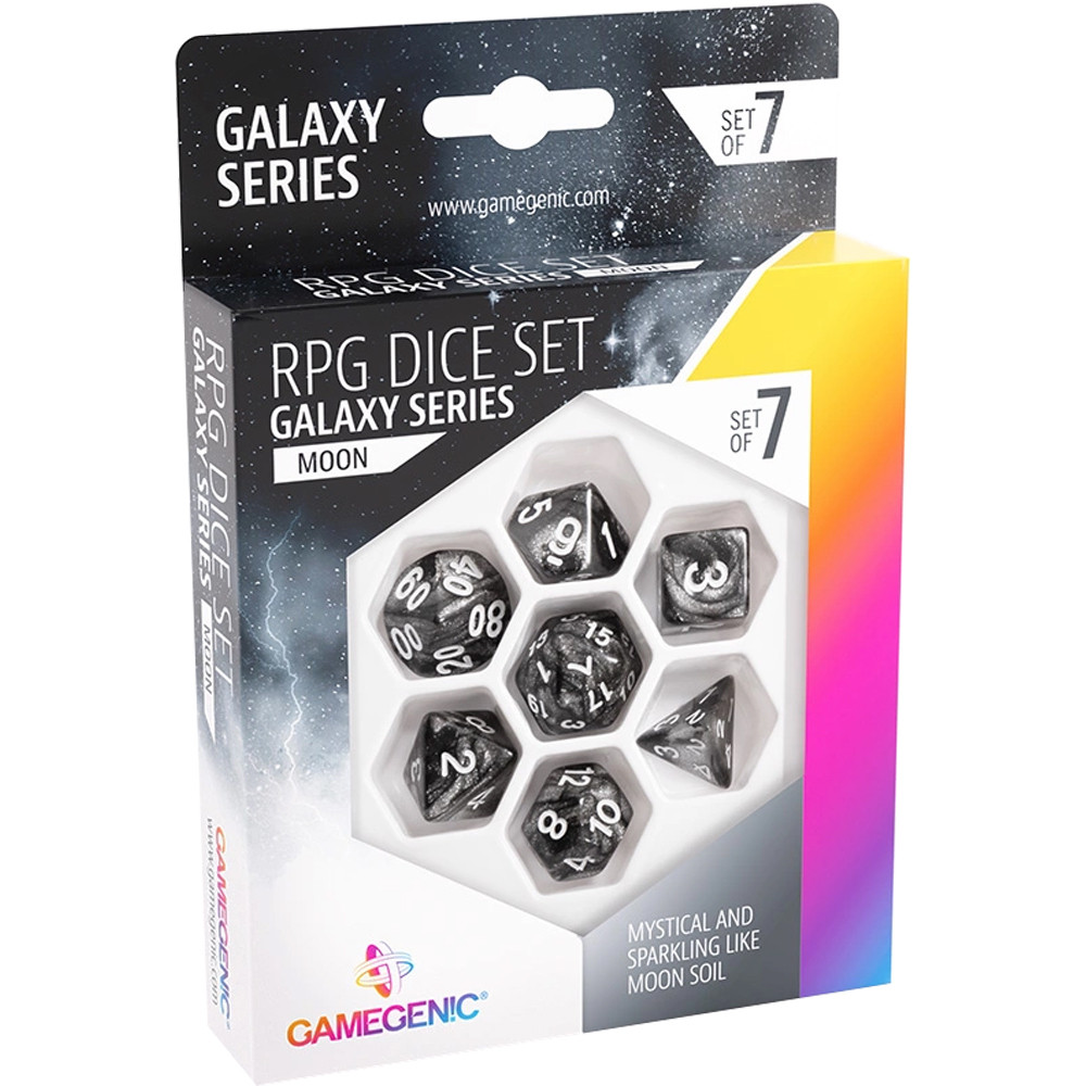 

Аксессуары Gamegenic Galaxy Series Polyhedral Set: Moon (7)