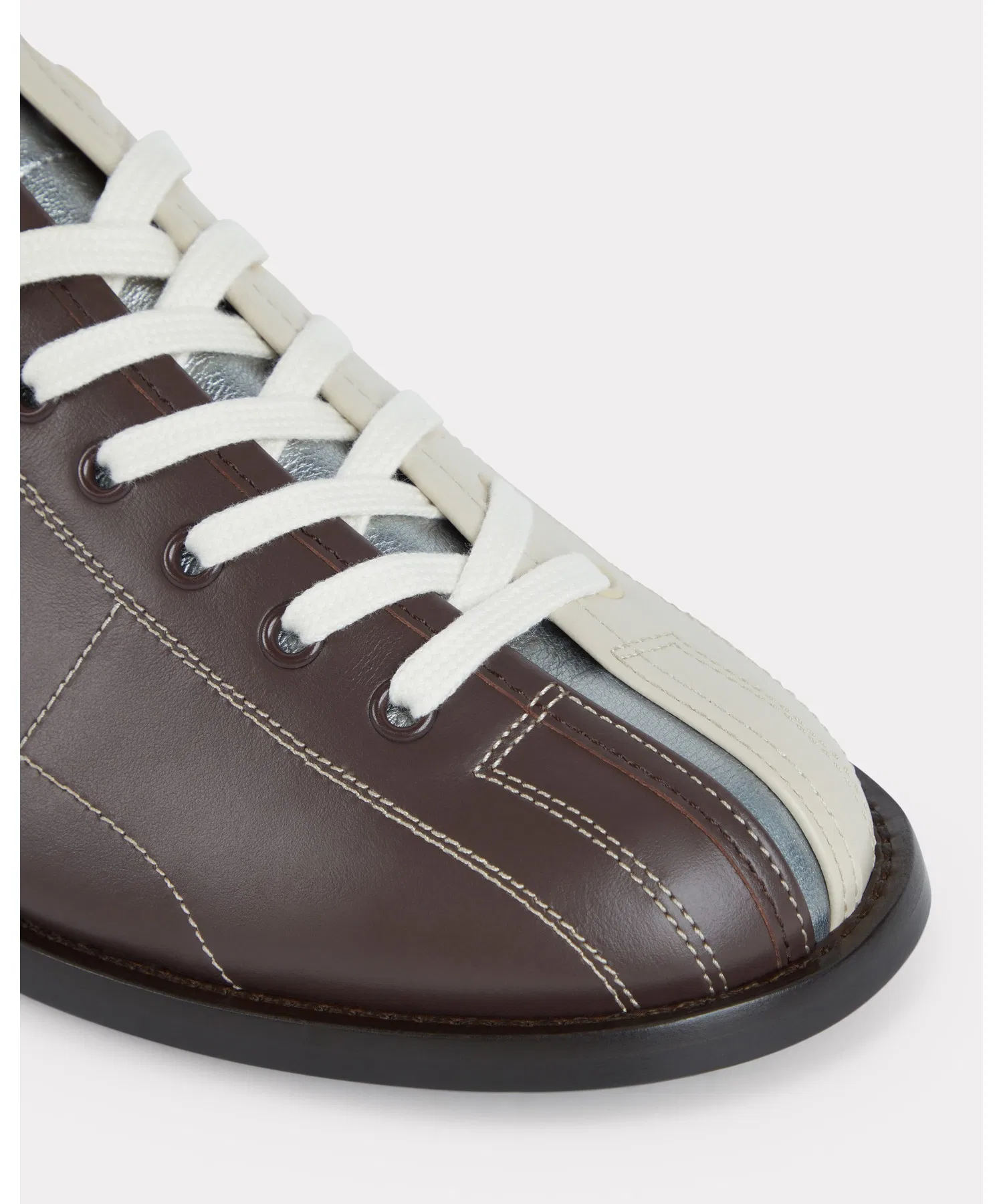 Мужские кожаные ботинки KENZO Striker Leather Bowling Derby — фото 2