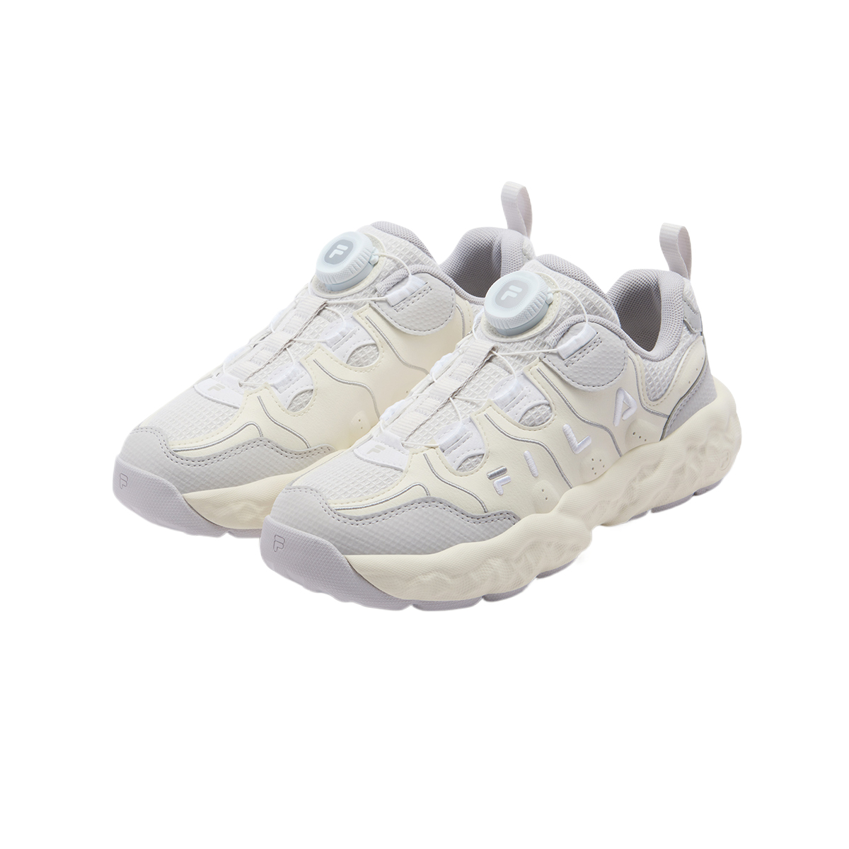 Heritage FHT детские баскетбольные кроссовки Lunar Rock Gray Lotus Gray FILA KIDS, серый — фото 4