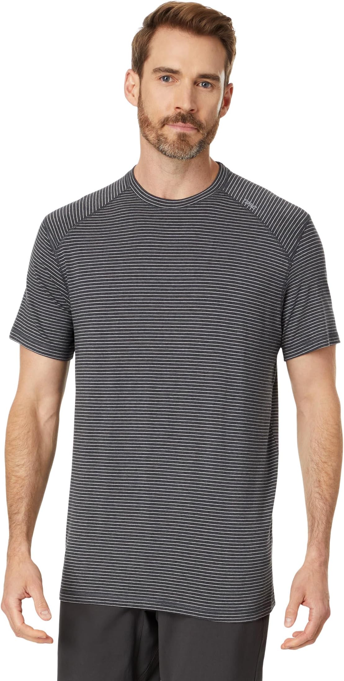 

Футболка tasc Performance Carrollton Tee - Mini Stripe, цвет Iron Heather/Silver