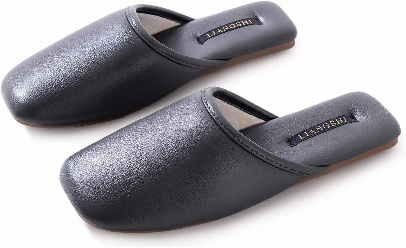 

Мюли с бантом для женщин и мужчин, роскошные тапочки, элегантная домашняя обувь, сандалии для дома и улицы Yafirgeer, темно-серый