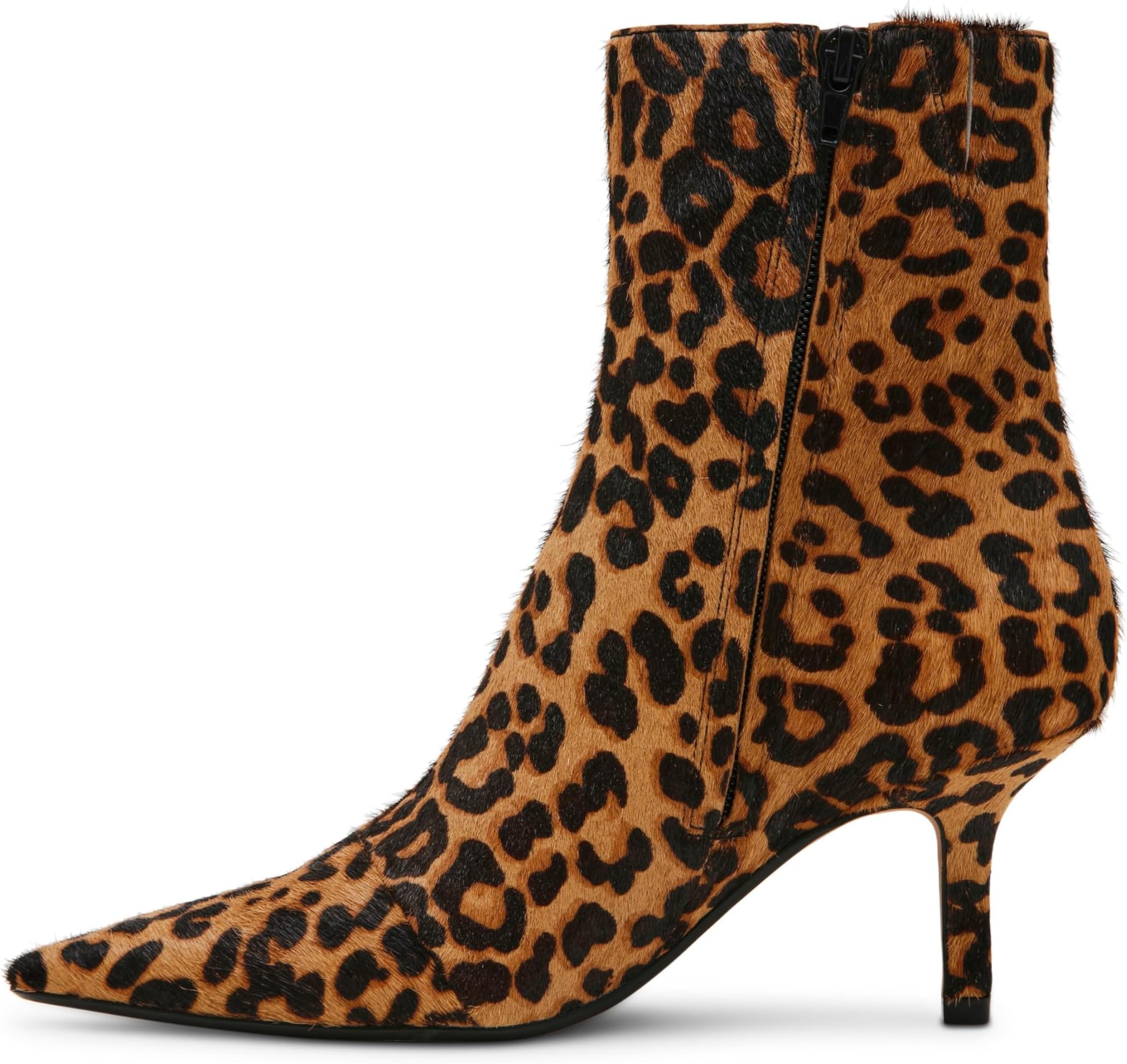 Женские ботильоны Steve Madden Alston с леопардовым принтом на каблуке, мультиколор — фото 4