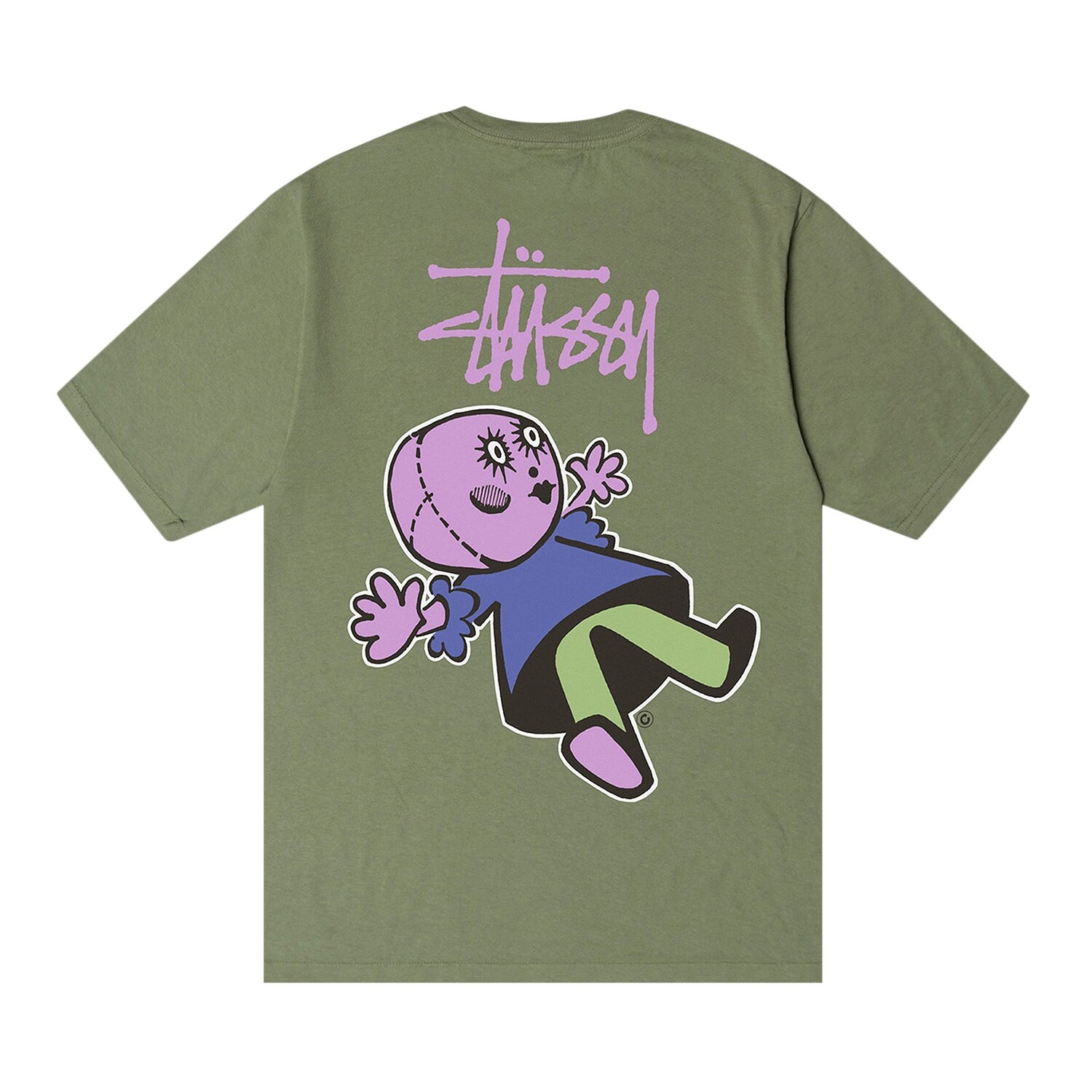 Футболка Stussy Dollie, окрашенная в пигмент, Артишок — фото 2